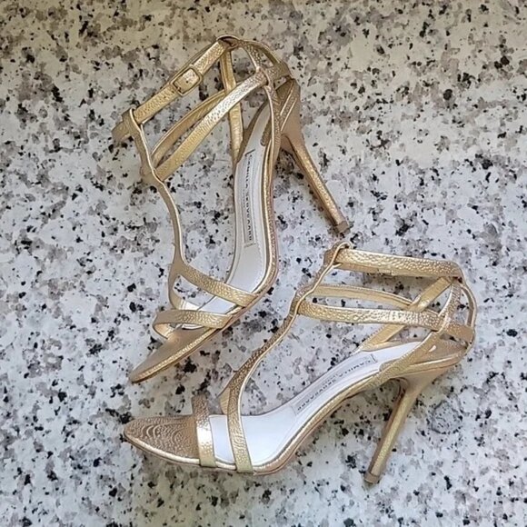 Camilla Skovgaard Strappy Leather Stilettos Size 9.5 - Picture 6 of 11